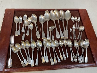 Lot 428 - A quantity of hallmarked silver spoons,...