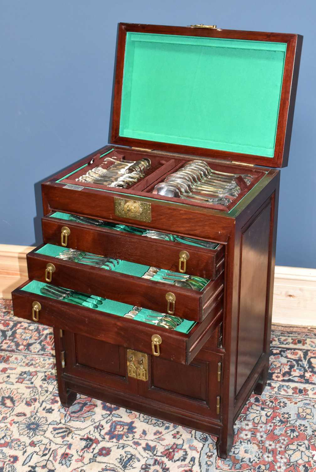 Lot 525 - CHRISTOFLE; a one hundred and forty-four piece...