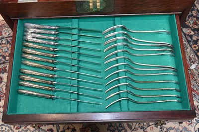 Lot 525 - CHRISTOFLE; a one hundred and forty-four piece...