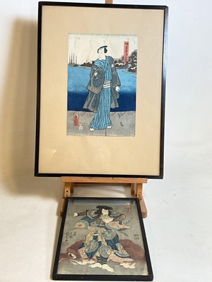 Lot 370 - Two Japanese woodblock prints. Utagawa...