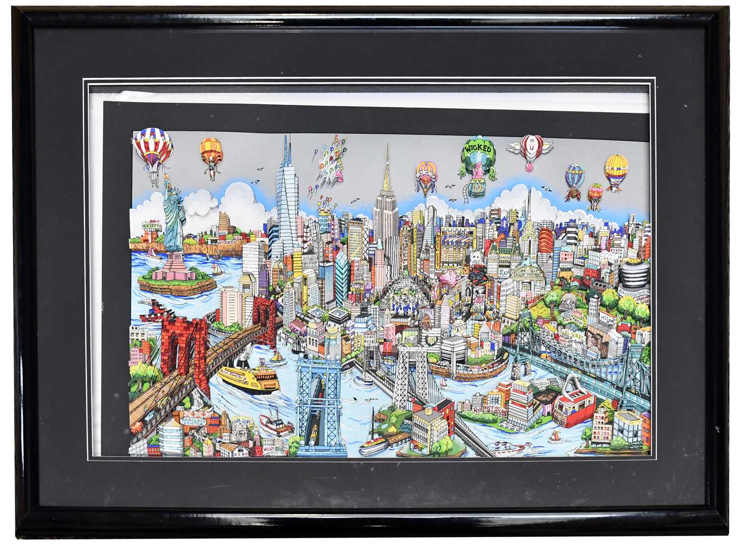 Lot 1748 - CHARLES FAZZINO; a limited edition 3D collage,...