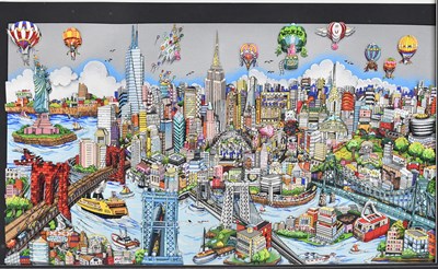 Lot 1748 - CHARLES FAZZINO; a limited edition 3D collage,...