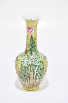 Lot 2058 - A Chinese vase, decorated with foliage against...