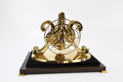 Lot 2688 - CHARLES FRODSHAM; a brass skeleton clock, with...