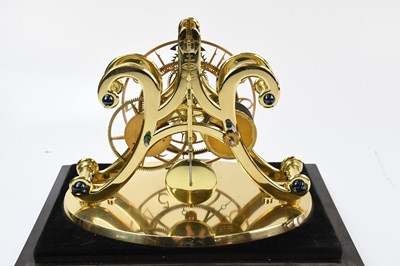 Lot 2688 - CHARLES FRODSHAM; a brass skeleton clock, with...