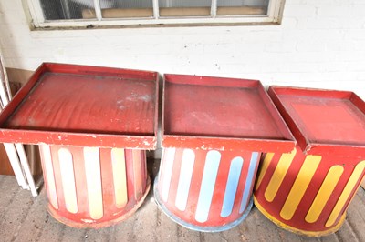 Lot 1029 - A large full size painted wood and metal...