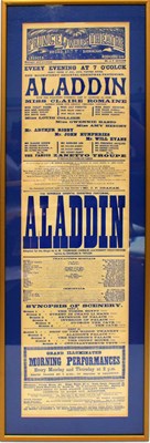 Lot 627 - An early 20th century theatre advertising...