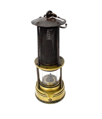 Lot 131 - A Davis Derby safety lamp, height 22cm.