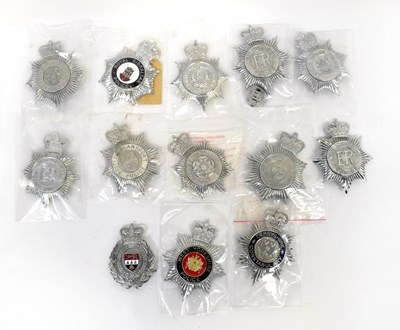 Lot 185 - Thirteen Elizabeth II Police badges to include...