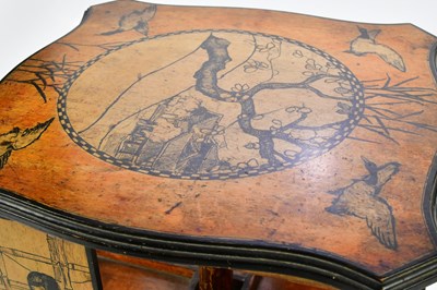 Lot 284 - A late 19th century aesthetic movement table...