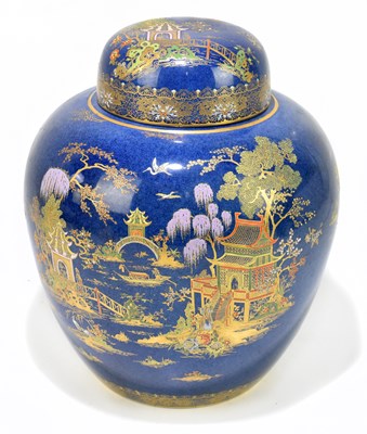 Lot 237 - CARLTON WARE; a large Wilshaw & Robertson blue...