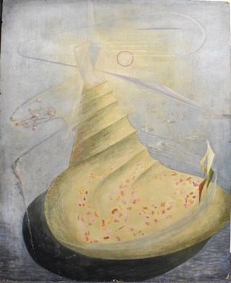 Lot 664 - UNATTRIBUTED; oil on board, abstract...