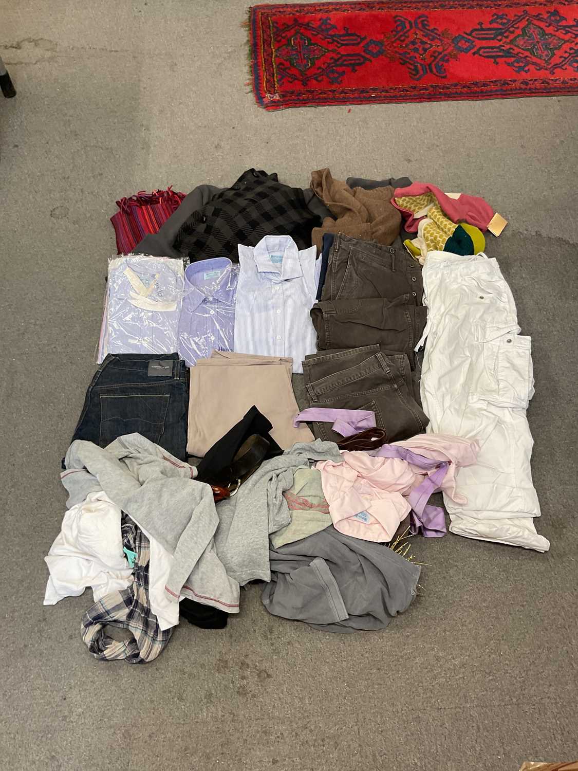 Lot 387 - A quantity of gentleman's clothing including...