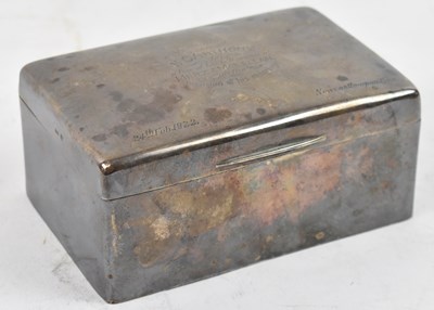 Lot 804 - WALKER & HALL; a George V hallmarked silver...