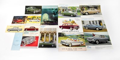 Lot 137 - AUTOMOBILIA; 1960s Humber car brochures to...