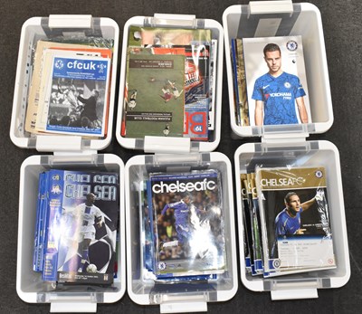 Lot 602 - A large quantity of football programmes,...