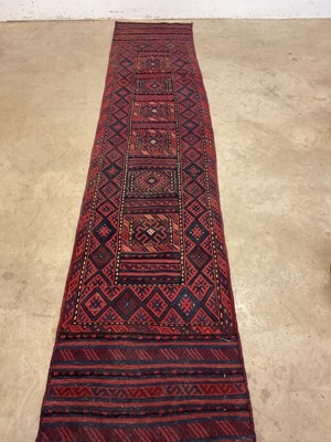 Lot 455 - A mushwani runner, 62cm x 308cm.