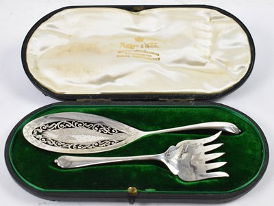 Lot 832 - MAPPIN & WEBB; a cased pair of Edwardian VII...
