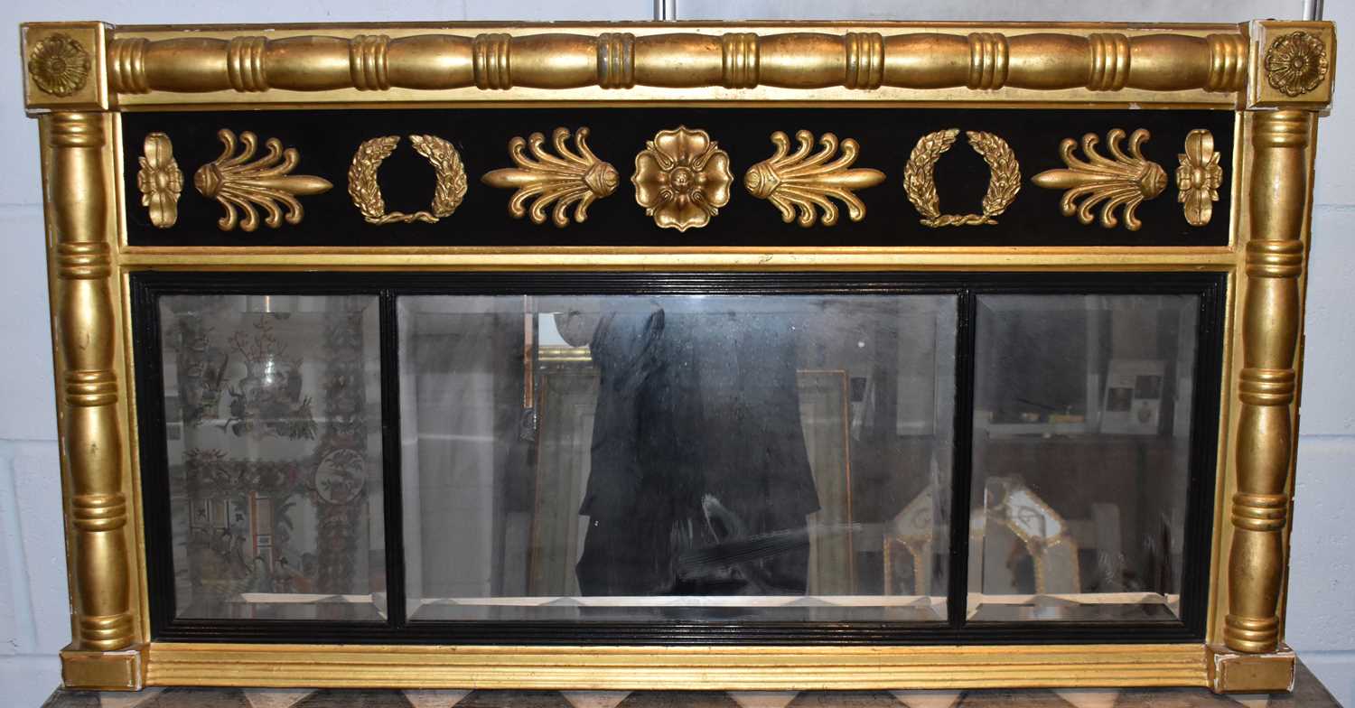 Lot 3 - A good 19th century gilt framed overmantel...