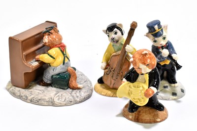 Lot 389 - BESWICK; a four piece cat band