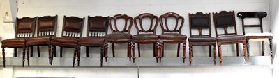 Lot 41 - Ten various chairs comprising four Victorian...