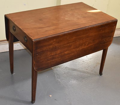 Lot 69 - A 19th century mahogany drop leaf Pembroke...