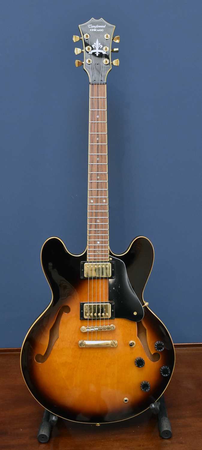 Lot 1046 - TANGLEWOOD; a Chicago semi-hollow bodied...