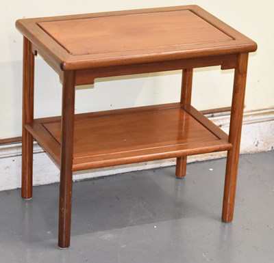 Lot 67 - A modern Chinese hardwood rectangular two tier...