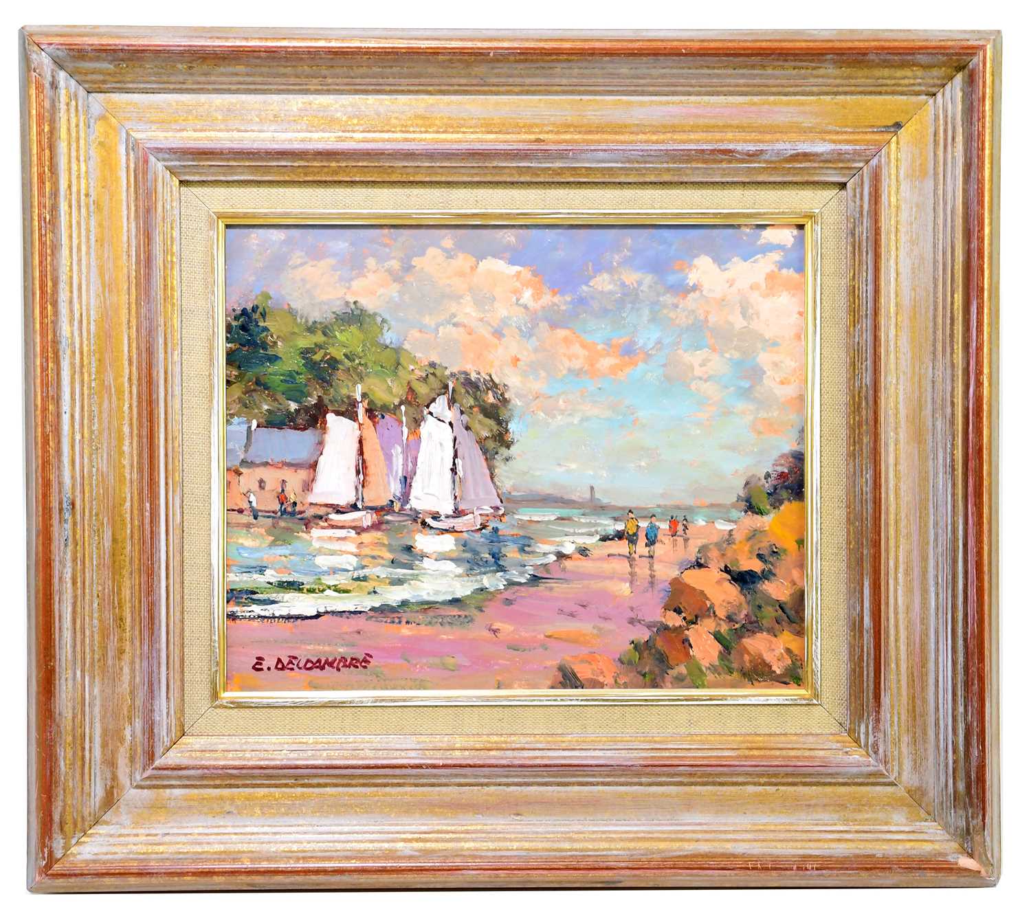 Lot 1898 ELYSÉE DELCAMBRE; oil on canvas, 'Côte te