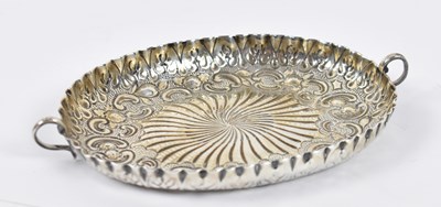 Lot 795 - A Victorian hallmarked silver twin handled...