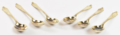 Lot 821 - A set of six George V hallmarked silver gilt...