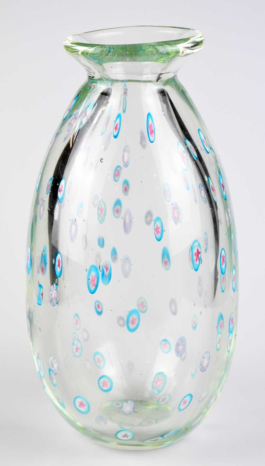 Lot 442 - FRATELLI TOSO FOR MORANO; a clear ovoid glass...