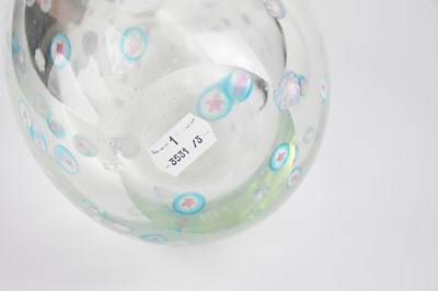 Lot 442 - FRATELLI TOSO FOR MORANO; a clear ovoid glass...