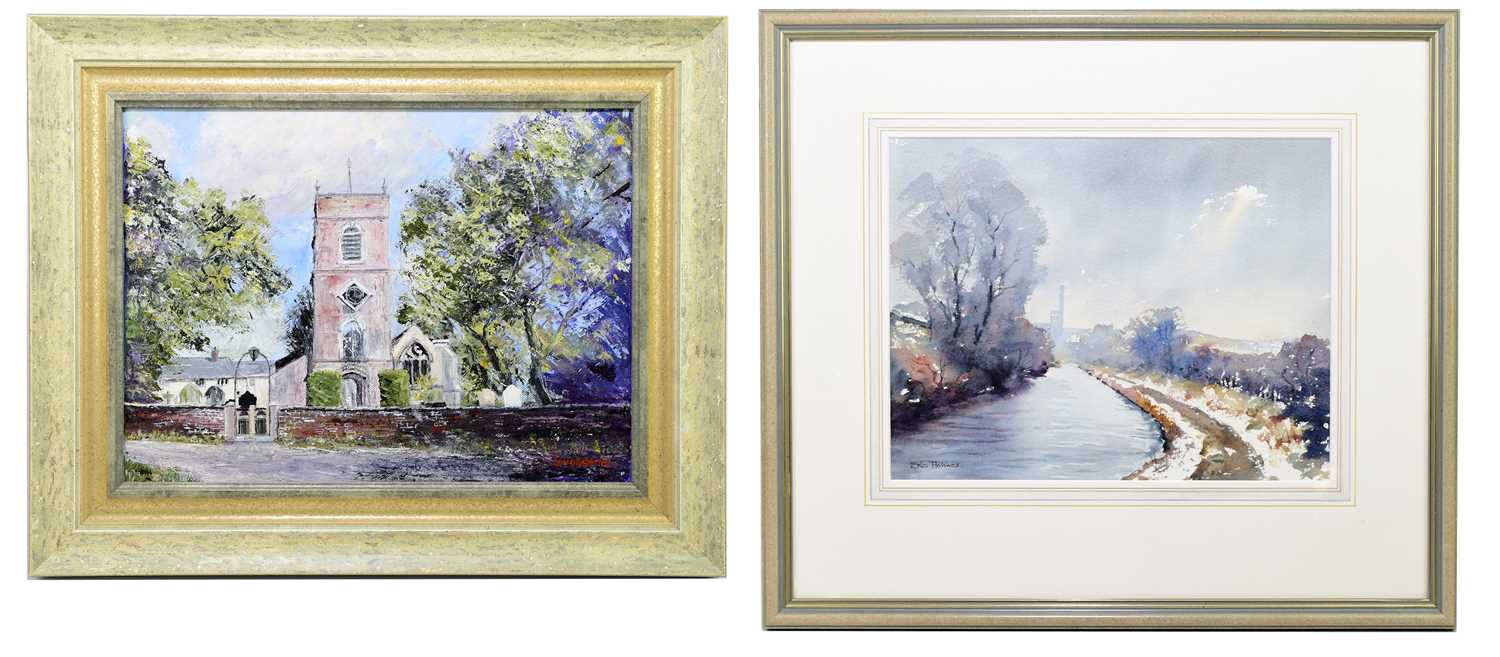 Lot 1683 - JOYCE HORROCKS; oil on canvas, Swettenham...