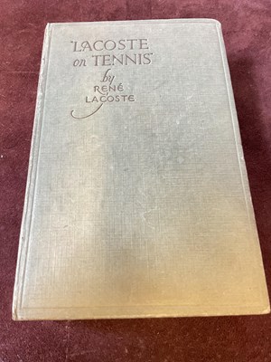 Lot 96 - RENÉ LACOSTE; 'Lacoste on Tennis', a single...