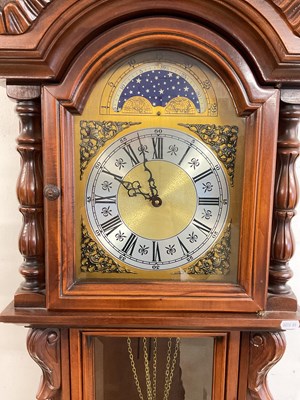 Lot 632 - A contemporary triple weight longcase clock,...