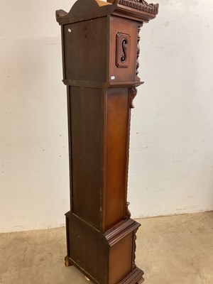 Lot 632 - A contemporary triple weight longcase clock,...