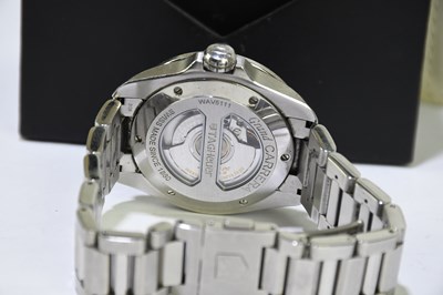 Lot 1312 - TAG HEUER; a gentleman's stainless steel Grand...