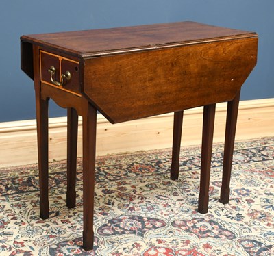 Lot 1631 - A 19th century mahogany Pembroke table, with...