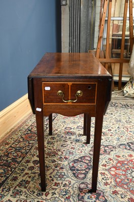 Lot 1631 - A 19th century mahogany Pembroke table, with...