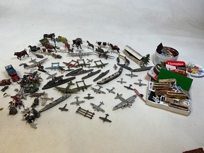 Lot 77 - A collection of Dinky and Crescent toy planes...