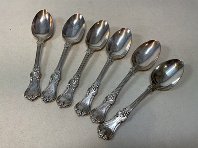 Lot 469 - A set of six early Victorian hallmarked silver...