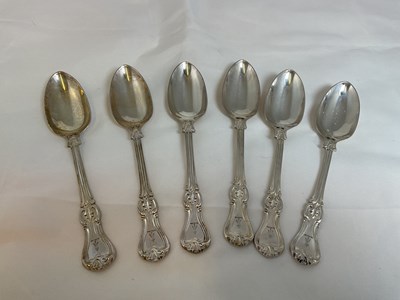 Lot 470 - A set of six Victorian hallmarked silver...