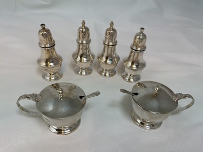 Lot 436 - An Elizabeth II hallmarked silver six piece...