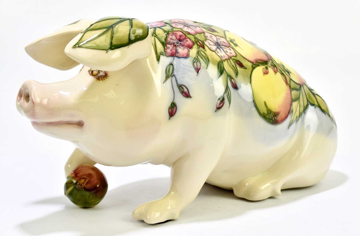 Lot 102 - SALLY TUFFIN FOR MOORCROFT; 'Peter the Pig',...