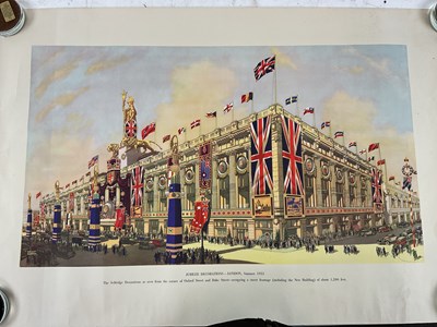 Lot 705 - Two prints of the Jubilee Decoration in London...