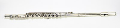 Lot 321 - THE MURAMATSU; a cased sterling silver flute...