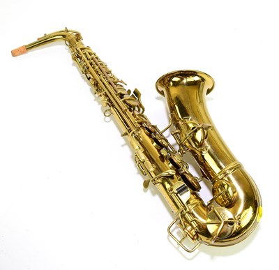 Lot 1079 - C G CONN; an alto saxophone, serial number...