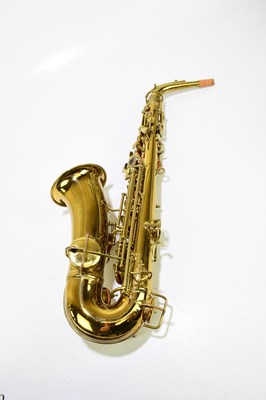 Lot 1079 - C G CONN; an alto saxophone, serial number...