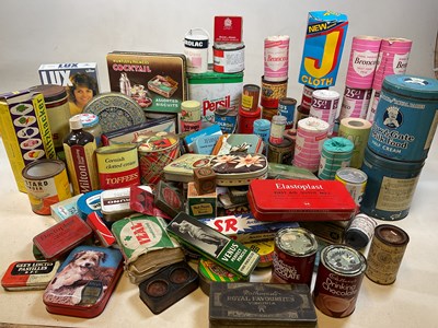 Lot 36 - A large collection of vintage tins and...